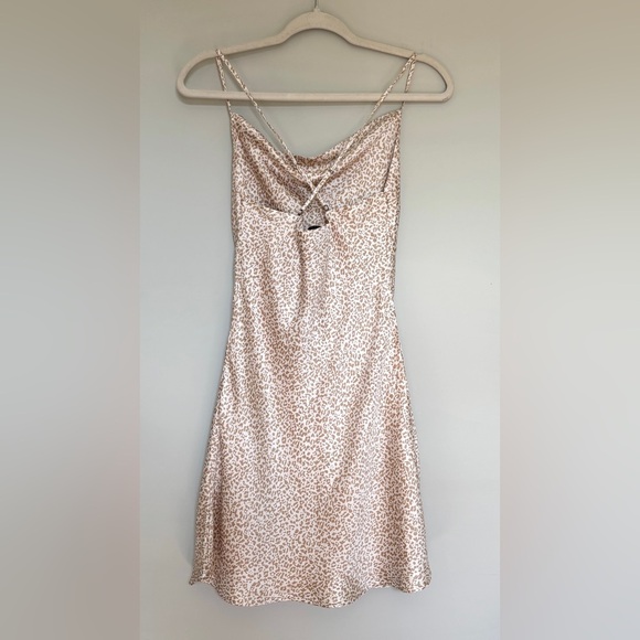 Abercrombie‎ & Fitch Women's Size XS Slip Dress Leopard Cheetah Print Mini - Picture 7 of 14